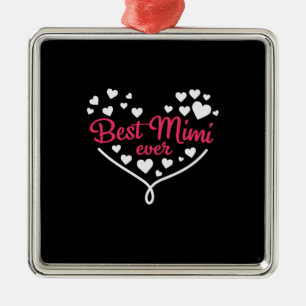 Mummy Art Best Mimi Ever Metal Tree Decoration