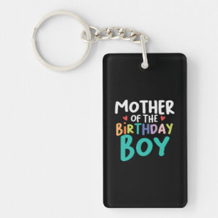 Mummy Art Mother Of The Birthday Boy Key Ring