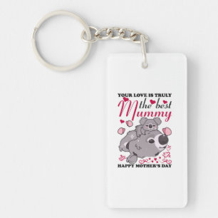 Mummy Art The Best Mummy Key Ring