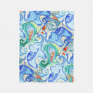 Mummy & Baby Indian Elephant Blanket