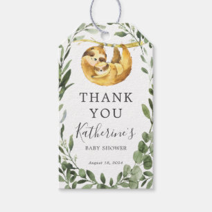 Mummy Baby Sloth Baby Shower Favour Tag