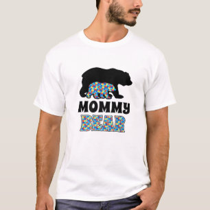 Mummy Bear Autism Awareness T-Shirt