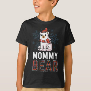 Mummy Bear Family Christmas S Polar Bear Holiday X T-Shirt