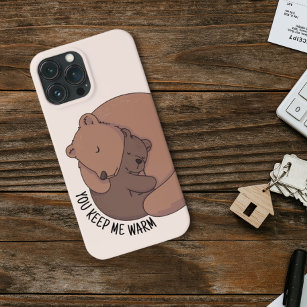 Mummy Bear Hugging Baby Bear Cub Case-Mate iPhone Case