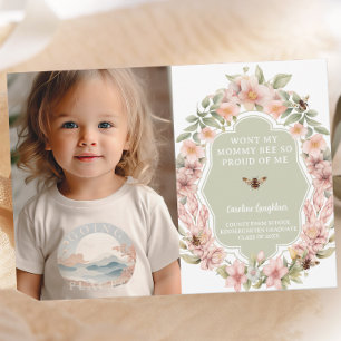 Mummy Bee Proud Kinder Graduation Announcement