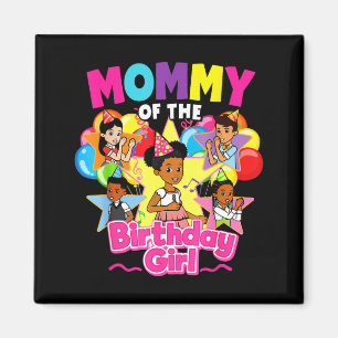 Mummy birthday girl gracie pink doll family magnet