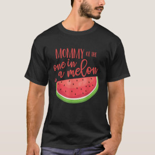 Mummy Birthday One in a Melon Watermelon Theme Boy T-Shirt