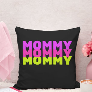 Mummy Black Throw Pillow