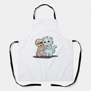 Mummy Boo-Boo Nurse Cat to the Rescue! Classic T-S Apron