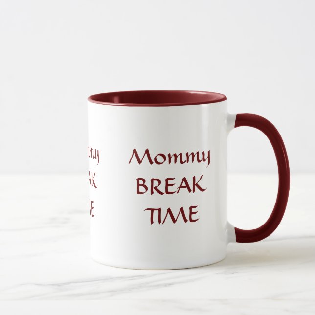 Mummy BREAK TIME Mug (Right)