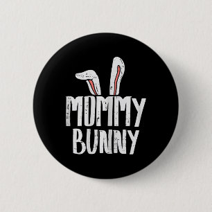 Mummy Bunny Ear Easter Family Matching Mum Mama Mo 6 Cm Round Badge