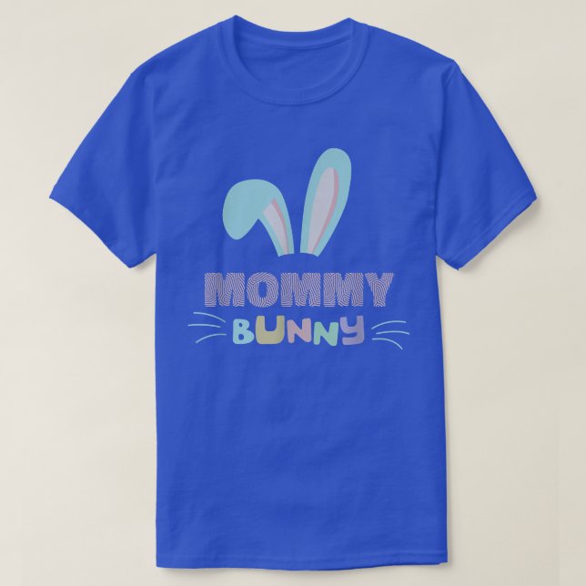 Mummy Bunny Easter Sunday Christian Religious Rise T-Shirt (Design Front)