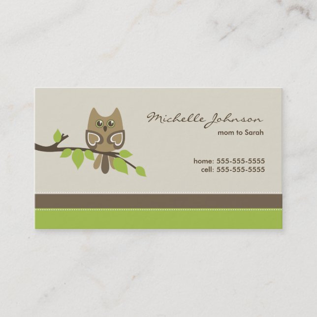 Mummy Business Card (Front)