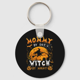 Mummy By Day Witch By Night Funny Family Halloween Key Ring