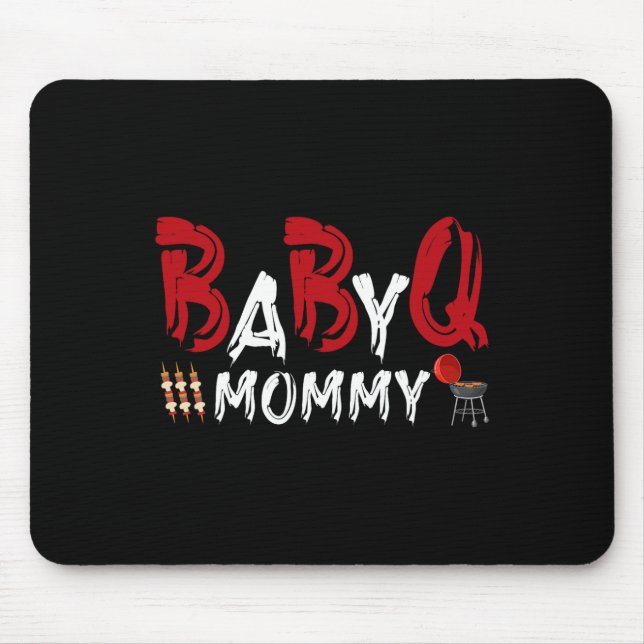 Mummy Byby Bbq  Mouse Mat (Front)