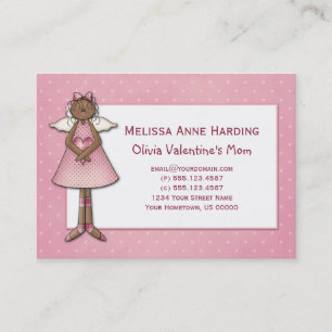 Mummy Calling Card Ethnic Pink Angel