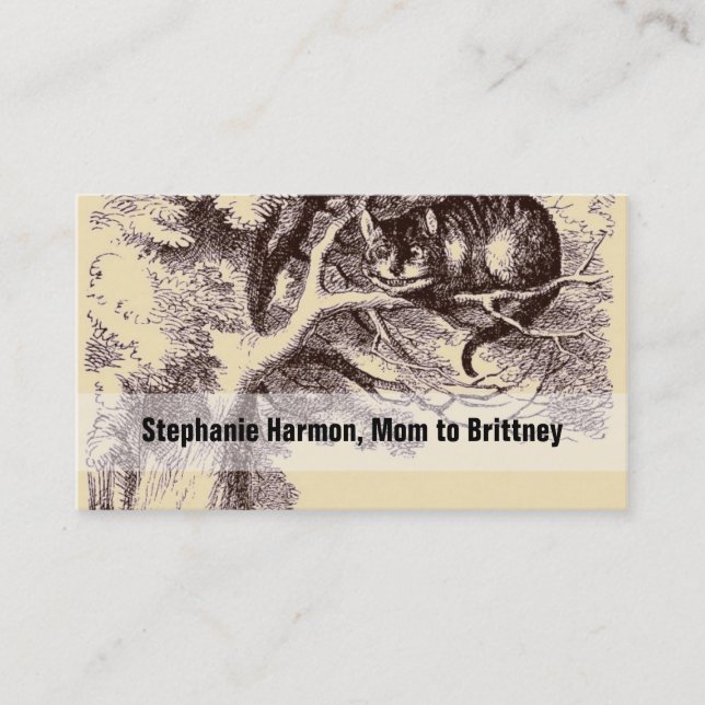 Mummy Calling Cards | Alice in Wonderland (Front)
