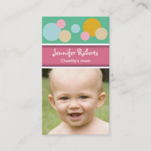 Mummy Card Colourful Dots