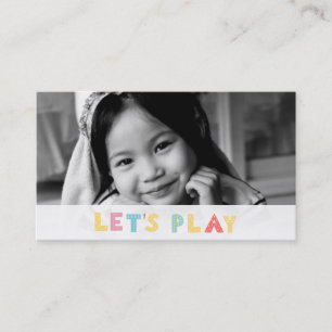 *~* Mummy Card - Play Date Card Colours Photograph