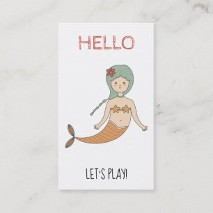 *~* Mummy Card - Play Date Card HELLO Mermaid
