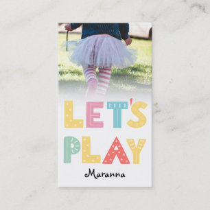 *~* Mummy Card - Play Date Card Playful Colours