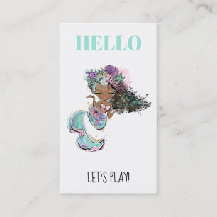 *~* Mummy Card - Play Date Glitter Mermaid HELLO
