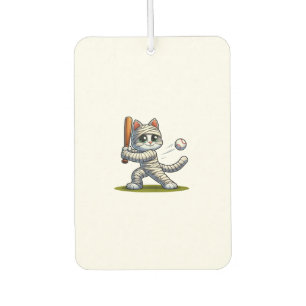Mummy Cat Baseball Pumpkin Halloween. Tank Top Car Air Freshener