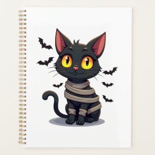 Mummy Cat Kitten Halloween Planner