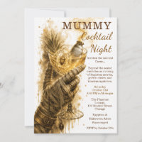 Mummy Cocktail Night Ancient Egyptian Halloween