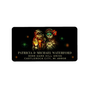 Mummy Couple Halloween Address Labels