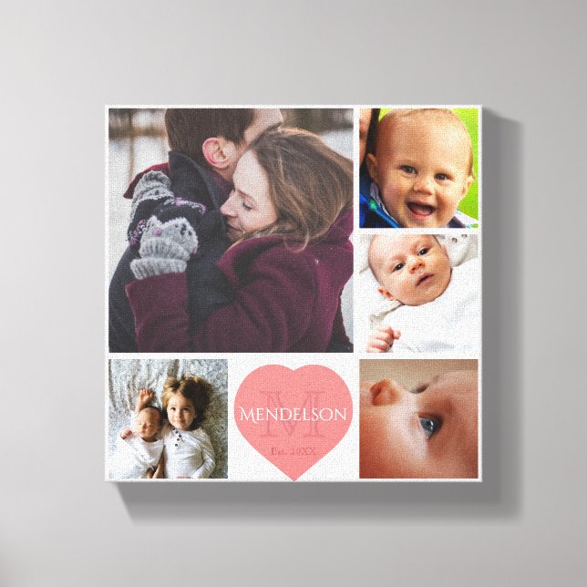 Mummy daddy and kids canvas print (Front)
