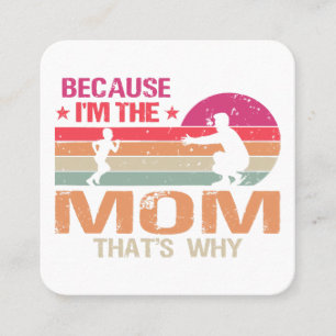  Mummy & Daddy got married mothers day Square Business Card