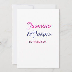 Mummy & Daddy new parents couple name est. year Invitation