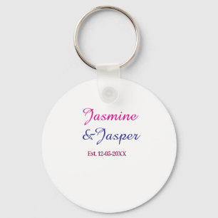 Mummy & Daddy new parents couple name est. year  Key Ring