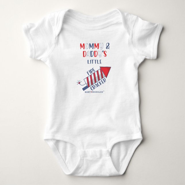 Mummy & Daddy's Little Firecracker Baby Bodysuit (Front)