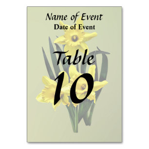 Mummy Daffodil and the Twins Table Number