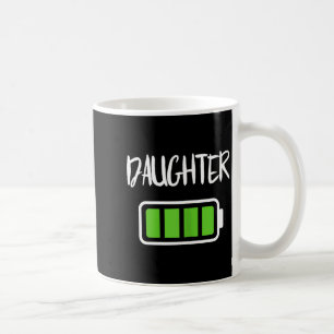Mummy daughter battery shirt full battery energy coffee mug