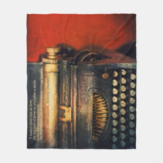 Mummy Dearest fleece blanket (Front)