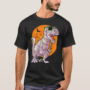 Mummy Dinosaur Halloween For Men Boys Dino T-Shirt
