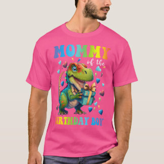 Mummy Dinosaur Shirt Funny Cute Birthday Boy Famil
