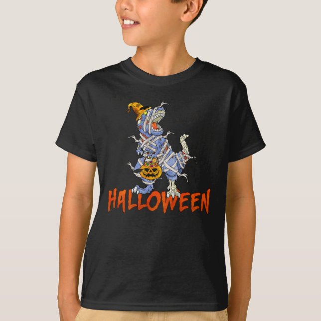 Mummy Dinosaur T Rex T-Shirt (Front)