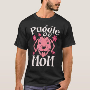 Mummy Dog Owner Pet Dog Animal Puggle Mum Cute Pu T-Shirt