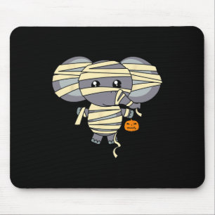 Mummy Elephant Trick Or Treating Costume Cute Hall Mouse Mat