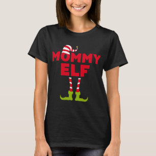 Mummy Elf Long Sleeve Matching Christmas Costume T-Shirt