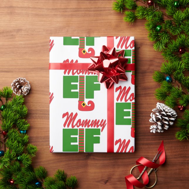 Mummy Elf   Wrapping Paper (Holiday Gift)