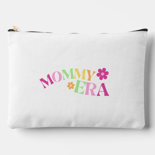 Mummy Era Unique Floral Colourful Gift for New Mom Accessory Pouch (Front)