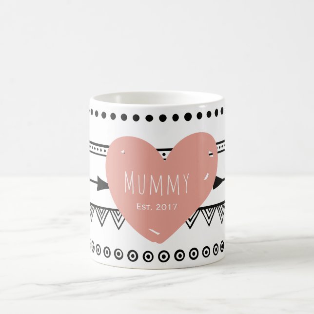 'Mummy Est.2017' Custom White Mug (Center)