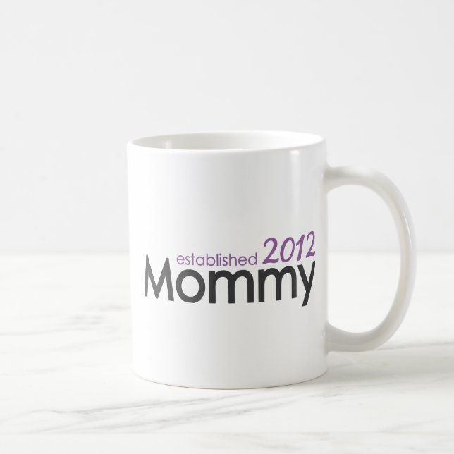 mummy established 2012 coffee mug (Right)