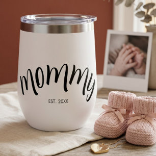 Mummy Established Custom Year White Chic