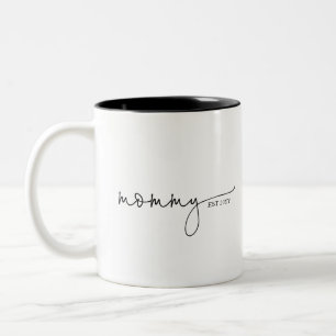 Mummy Established   Mum Gift Mother's Day Two-Tone Coffee Mug